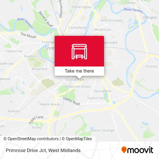 Primrose Drive Jct map
