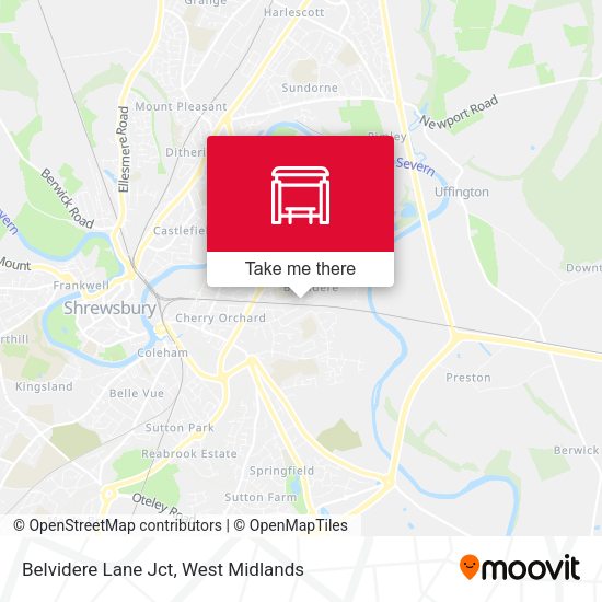 Belvidere Lane Jct map