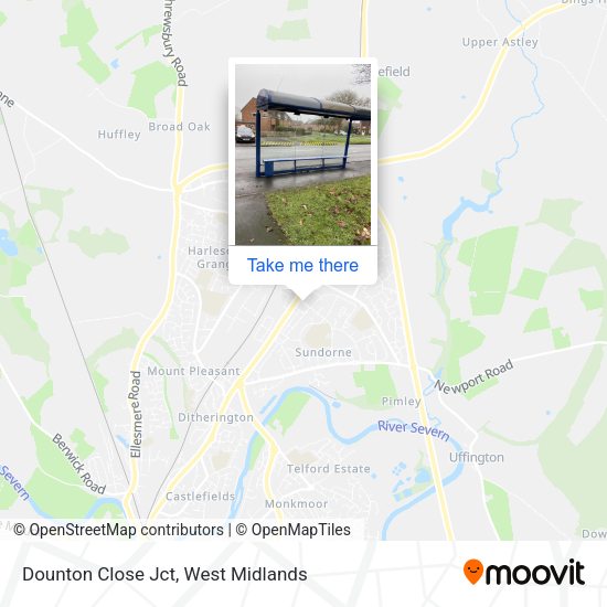 Dounton Close Jct map