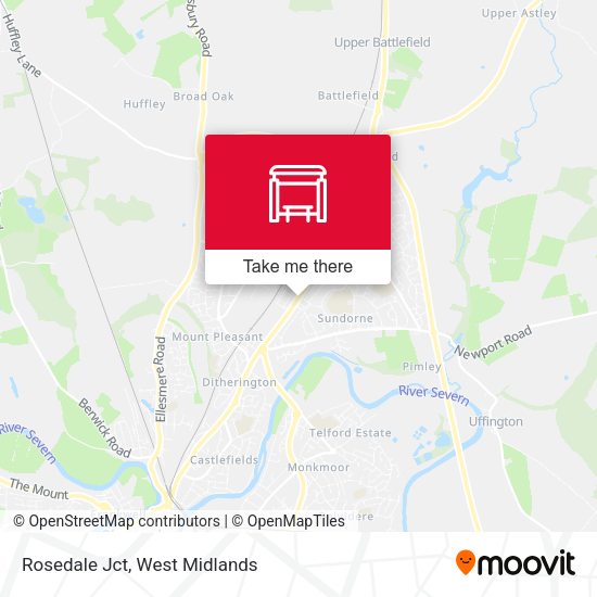Rosedale Jct map