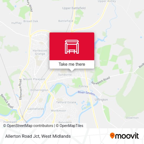 Allerton Road Jct map