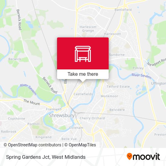 Spring Gardens Jct map