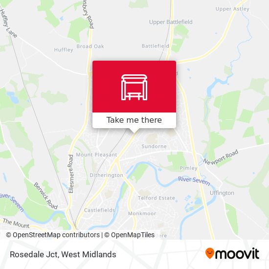 Rosedale Jct map