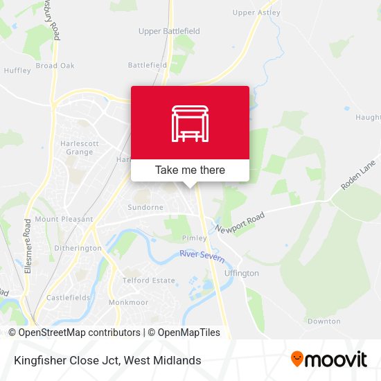 Kingfisher Close Jct map