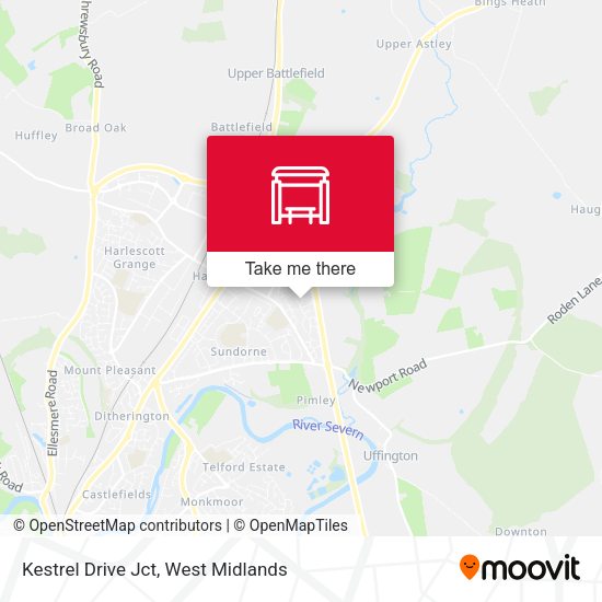 Kestrel Drive Jct map