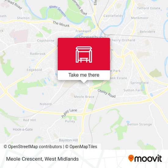 Meole Crescent map