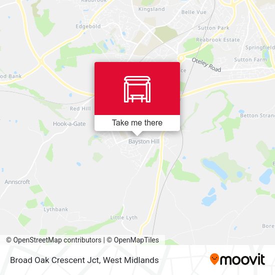 Broad Oak Crescent Jct map