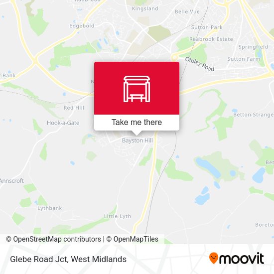 Glebe Road Jct map