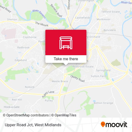 Upper Road Jct map