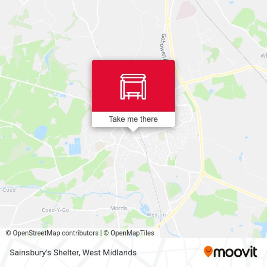 Sainsbury's Shelter map