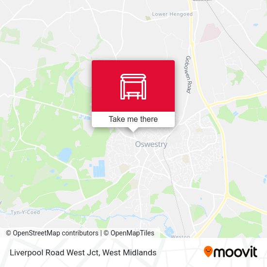 Liverpool Road West Jct map