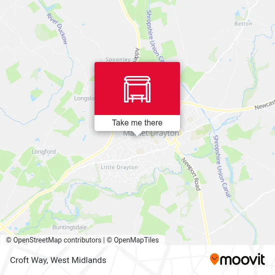 Croft Way map