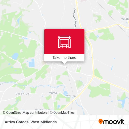 Arriva Garage map