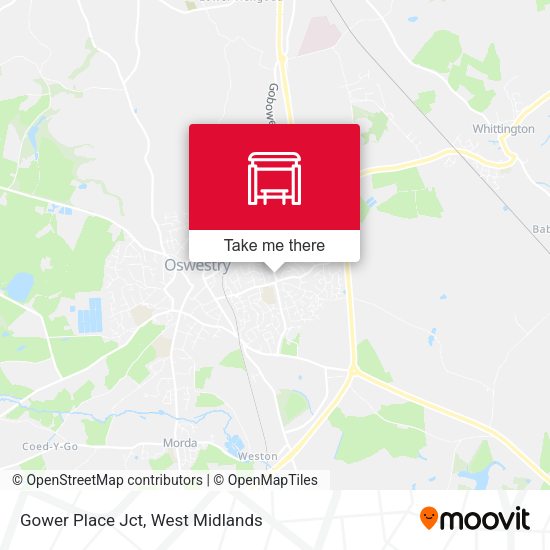 Gower Place Jct map