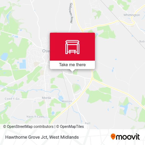 Hawthorne Grove Jct map