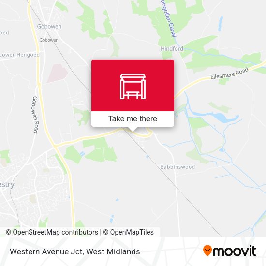 Western Avenue Jct map