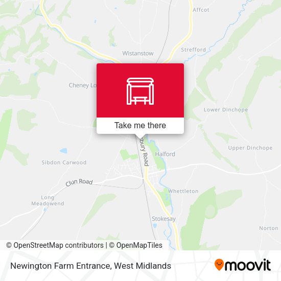 Newington Farm Entrance map