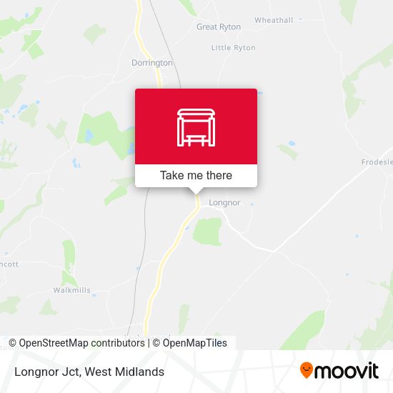 Longnor Jct map