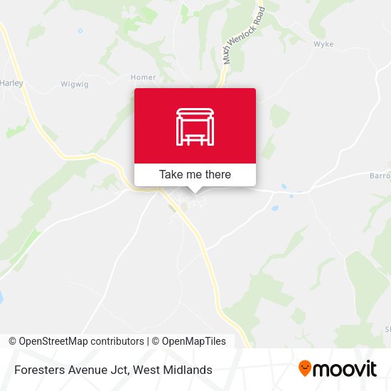 Foresters Avenue Jct map