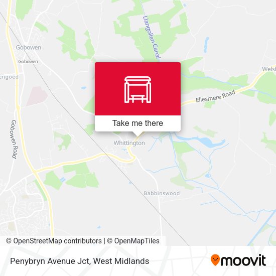 Penybryn Avenue Jct map