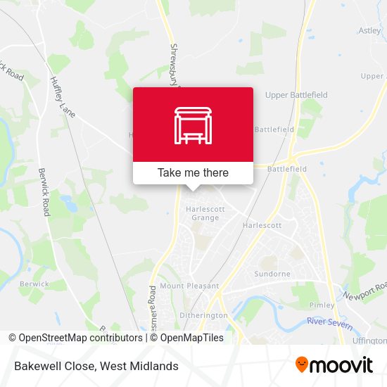 Bakewell Close map