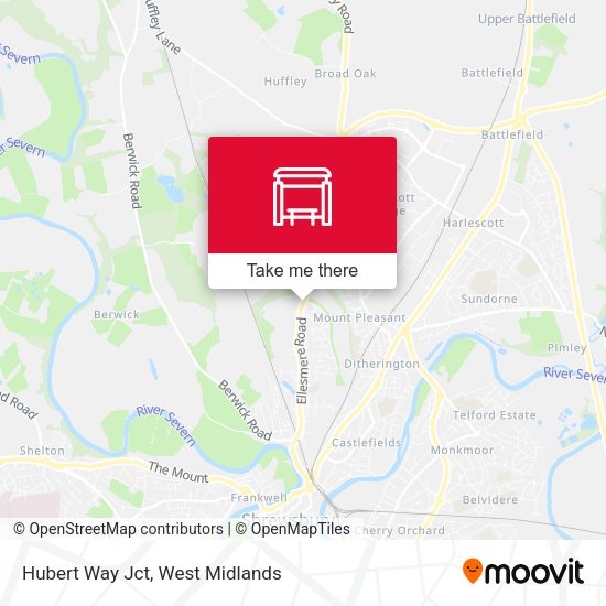 Hubert Way Jct map