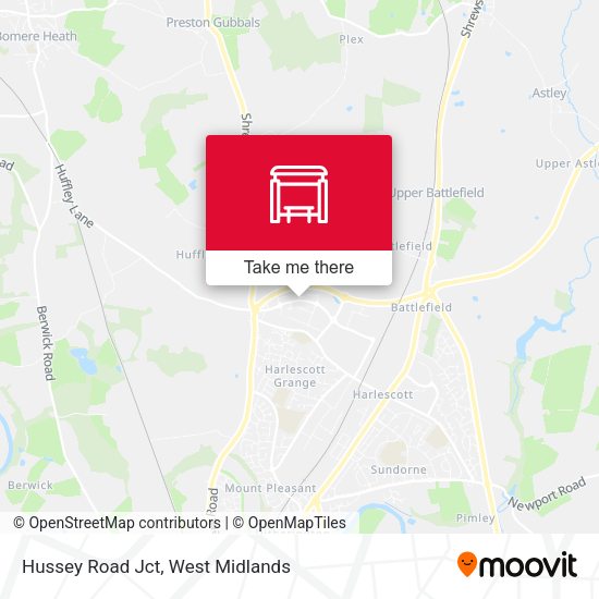 Hussey Road Jct map