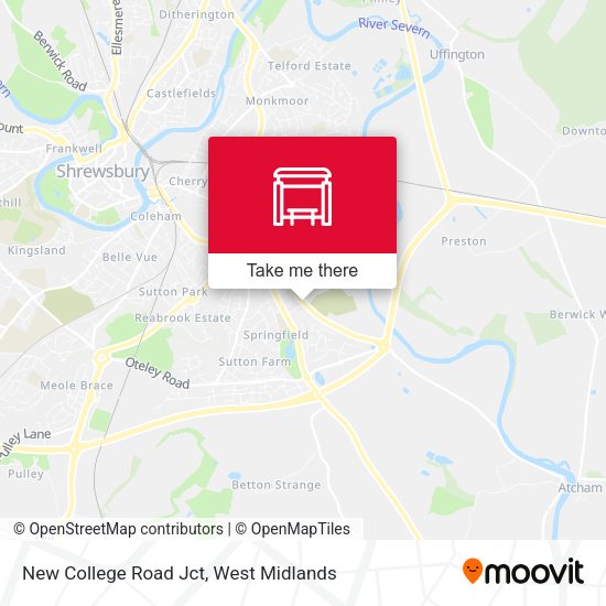 New College Road Jct map