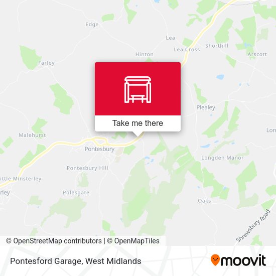 Pontesford Garage map