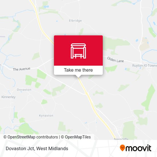 Dovaston Jct map