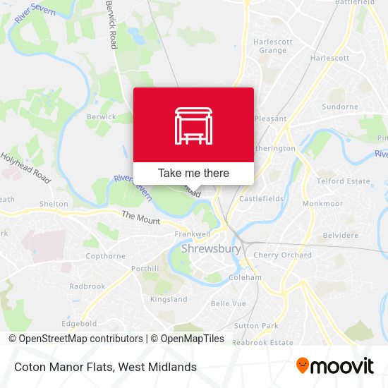 Coton Manor Flats map