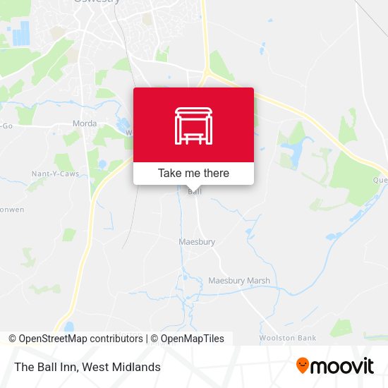 The Ball Inn map