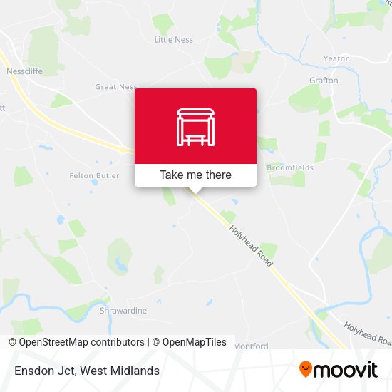 Ensdon Jct map