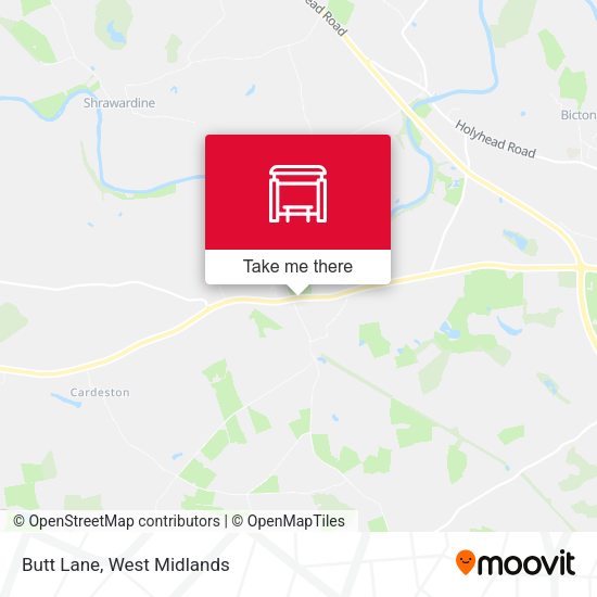 Butt Lane map
