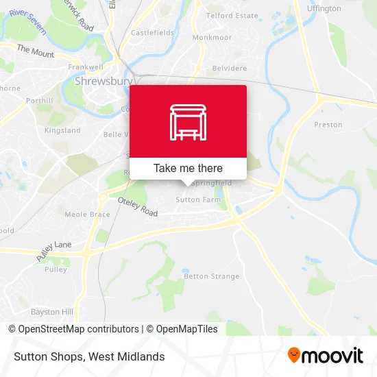 Sutton Shops map