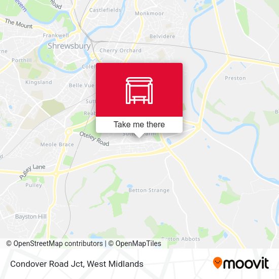 Condover Road Jct map