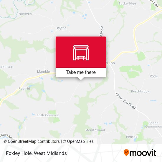 Foxley Hole map