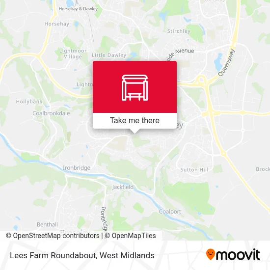 Lees Farm Roundabout map