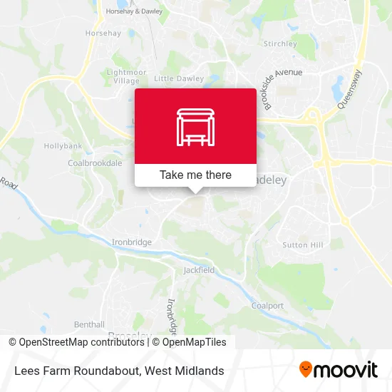 Lees Farm Roundabout map