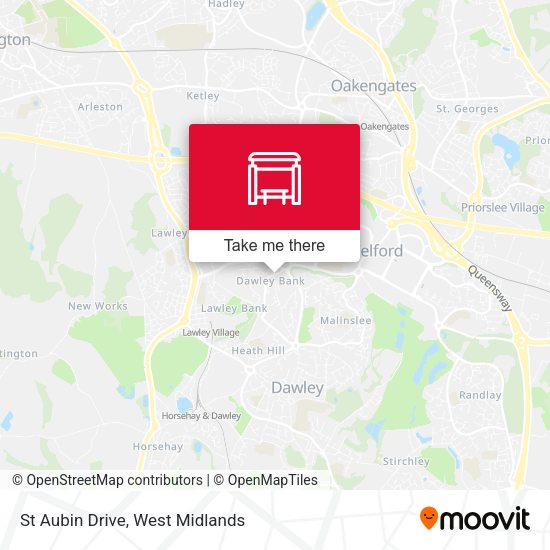 St Aubin Drive map
