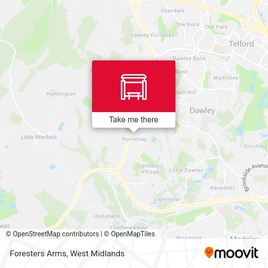 Foresters Arms map