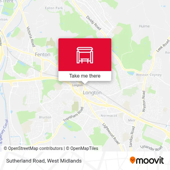 Sutherland Road map