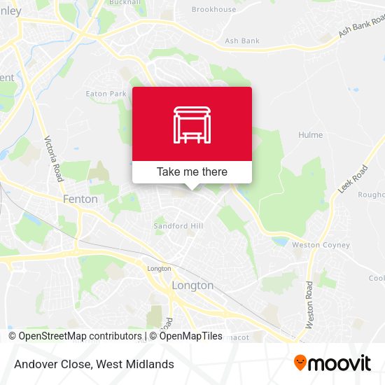 Andover Close map