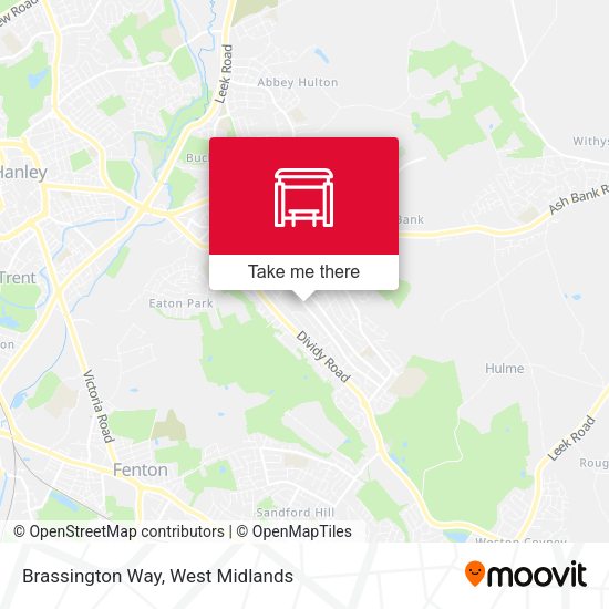 Brassington Way map