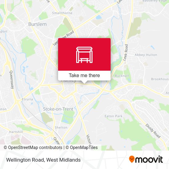 Wellington Road map