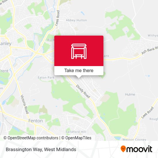 Brassington Way map