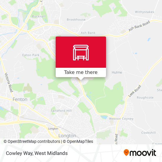 Cowley Way map