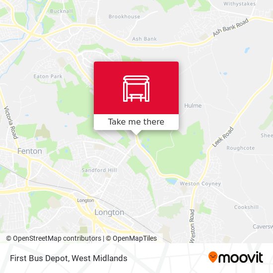 First Bus Depot map