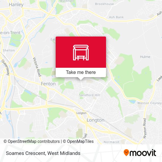 Soames Crescent map