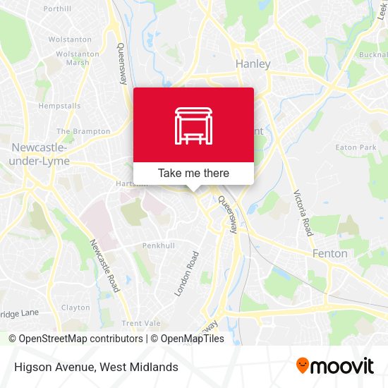Higson Avenue map